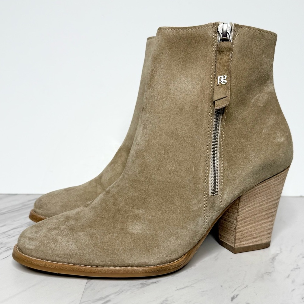 Paul Green Reya Tan Suede Heeled Bootie 4.5 / 7